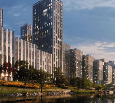 Главстрой сообщил о высоких темпах строительных работ второго этапа жилого квартала Береговой на Москва-реке!