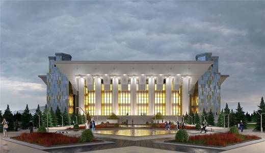 Искусство тёплого фасада: Казахский драматический театр в г.Нур-Султане утеплен плитами ROCKWOOL!